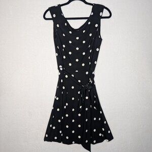 Ralph Lauren Black and White Polka Dot Dress Size 10